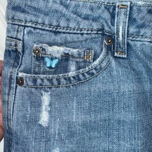 RARE Y2K NWT Aeropostale Distressed Blue Denim Jeans